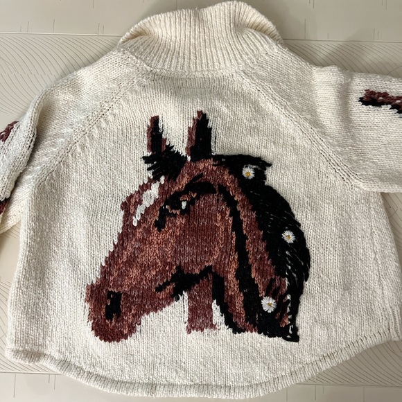 Anthropologie Pilcro horse sweater jacket - Picture 5 of 5